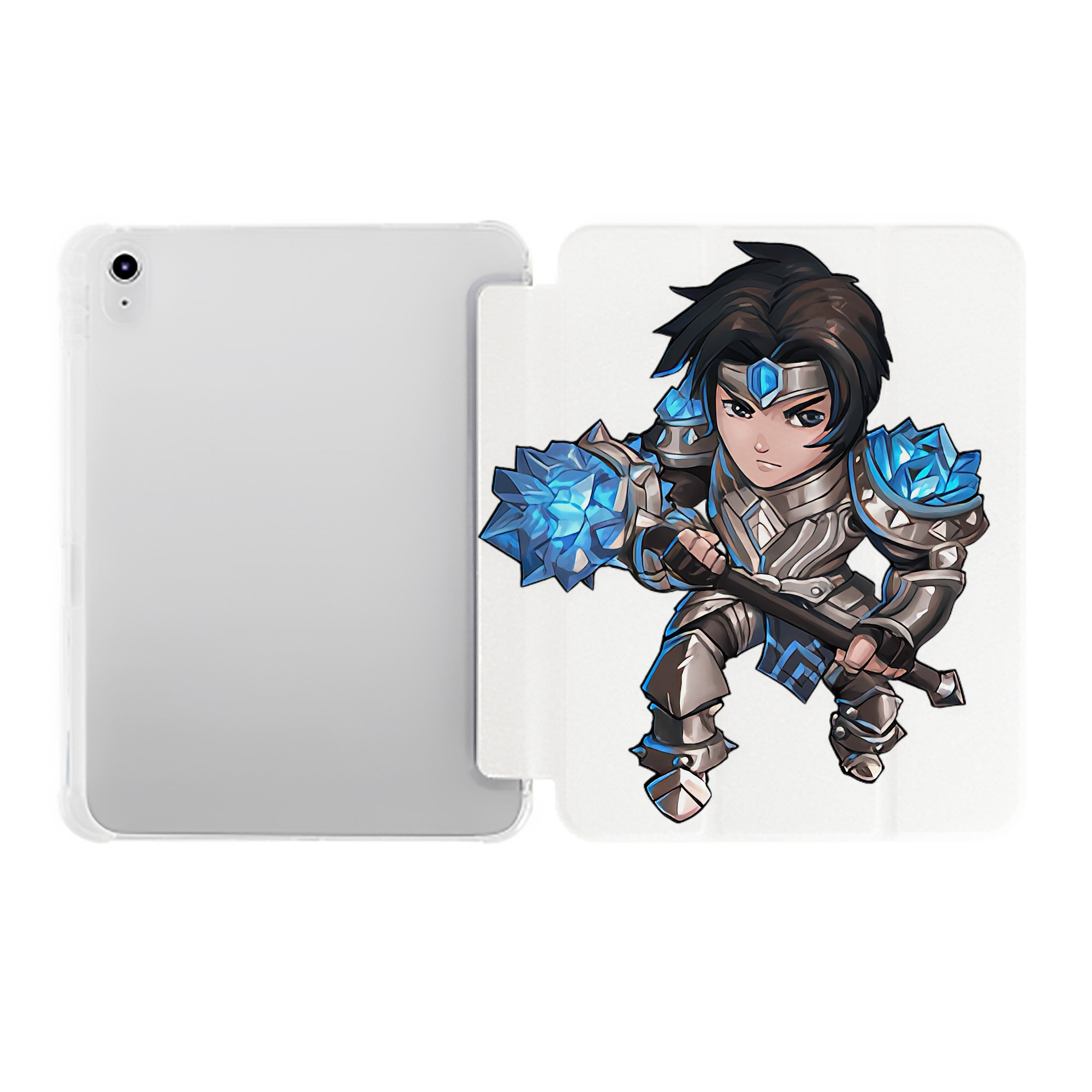 （画像用） リーグ・オブ・レジェンド League of Legends LOL IPad ケース ペン収納付き 三つ折りスタンド PUレザー×シリコン 対応機種9.5/10.5/10.9インチ